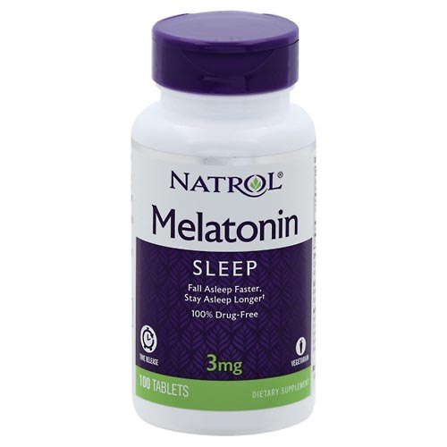 Image for Natrol Melatonin, Time Release, 3 mg, Tablets,100ea from EAST BERLIN PHARMACY