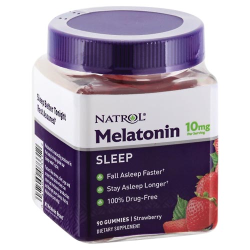 Image for Natrol Melatonin, Sleep, 10 mg, Gummies, Strawberry,90ea from EAST BERLIN PHARMACY