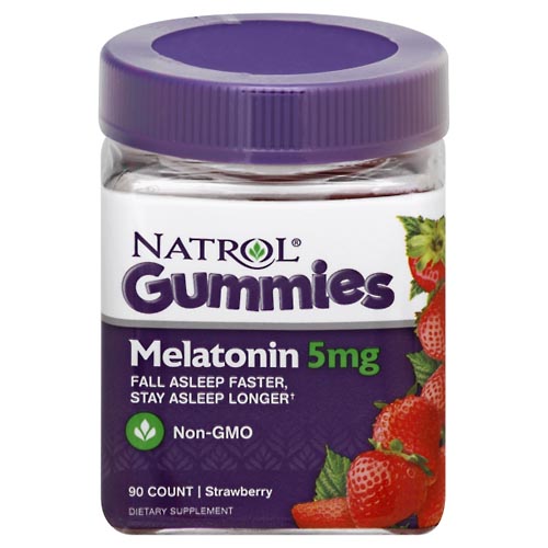 Image for Natrol Melatonin, 5 mg, Gummies, Strawberry,90ea from EAST BERLIN PHARMACY