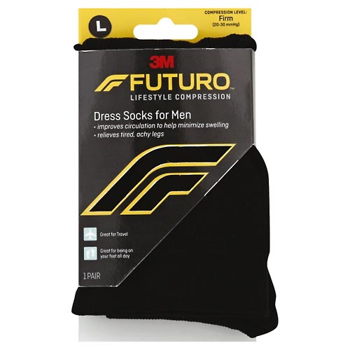 Image for Futuro Socks, Dress, for Men, Large,1pr from EAST BERLIN PHARMACY
