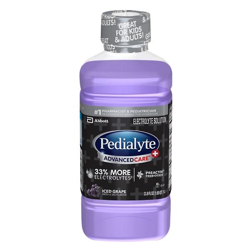 Image for Pedialyte Electrolyte Solution, Iced Grape,33.8oz from EAST BERLIN PHARMACY
