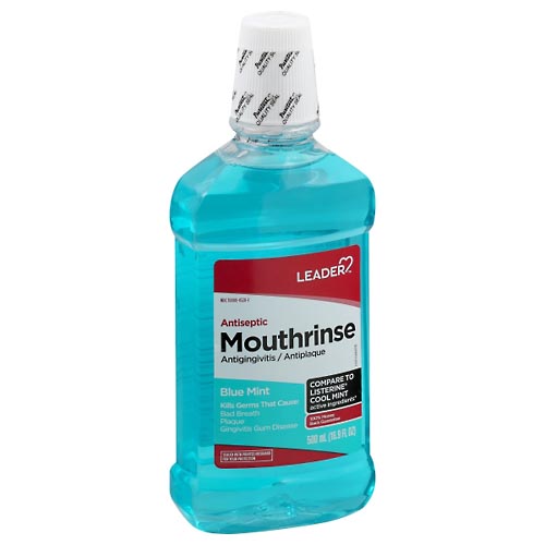 Image for Leader Mouthrinse, Blue Mint,500ml from EAST BERLIN PHARMACY