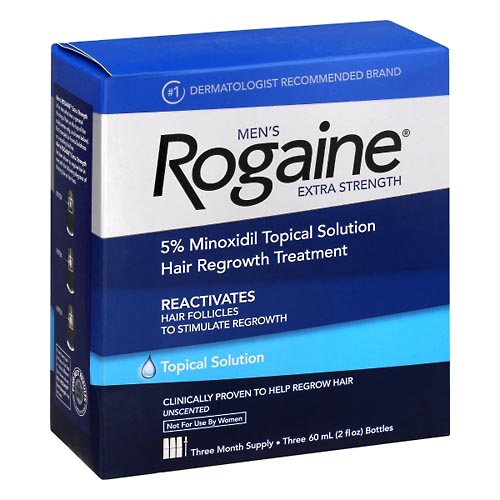 Image for Rogaine Hair Regrowth Treatment, Extra Strength, Unscented, Men's,3ea from EAST BERLIN PHARMACY