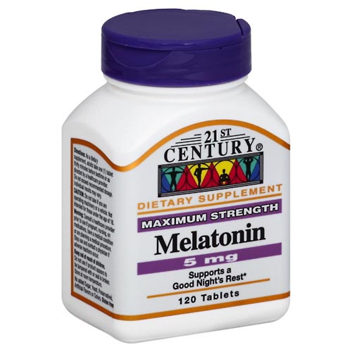 Image for 21st Century Melatonin, Maximum Strength, 5 mg, Tablets,120ea from EAST BERLIN PHARMACY