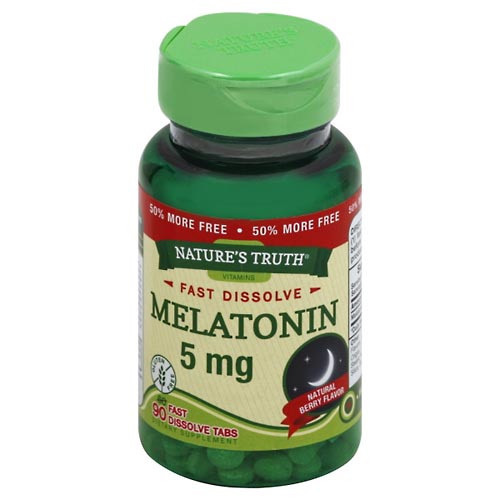 Image for Natures Truth Melatonin, 5 mg, Fast Dissolve Tabs, Natural Berry Flavor,90ea from EAST BERLIN PHARMACY